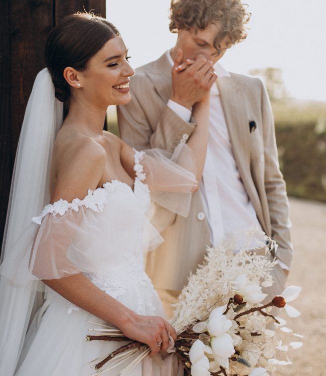 Young,Wedding,Couple,On,Their,Wedding